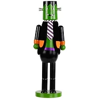 Frankenstein's Monster Nutcracker Halloween Figure - 10.5" - Green and Black