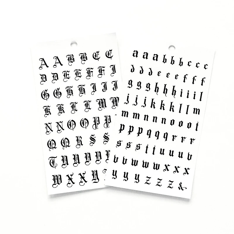 Black Gothic Letter Stickers by Recollections™