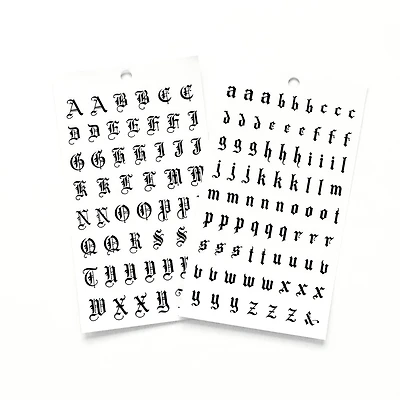 Black Gothic Letter Stickers by Recollections™