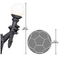 Design Toscano 2ft. Blackfriar's Gate Wall Torchiere Lamp