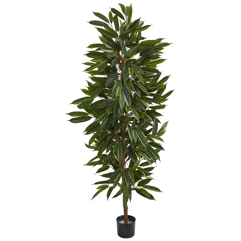 6.5ft. Potted Mango Artificial Tree