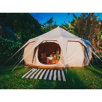 DII® Black & White Stripe Outdoor Rug, 4ft. x 6ft.