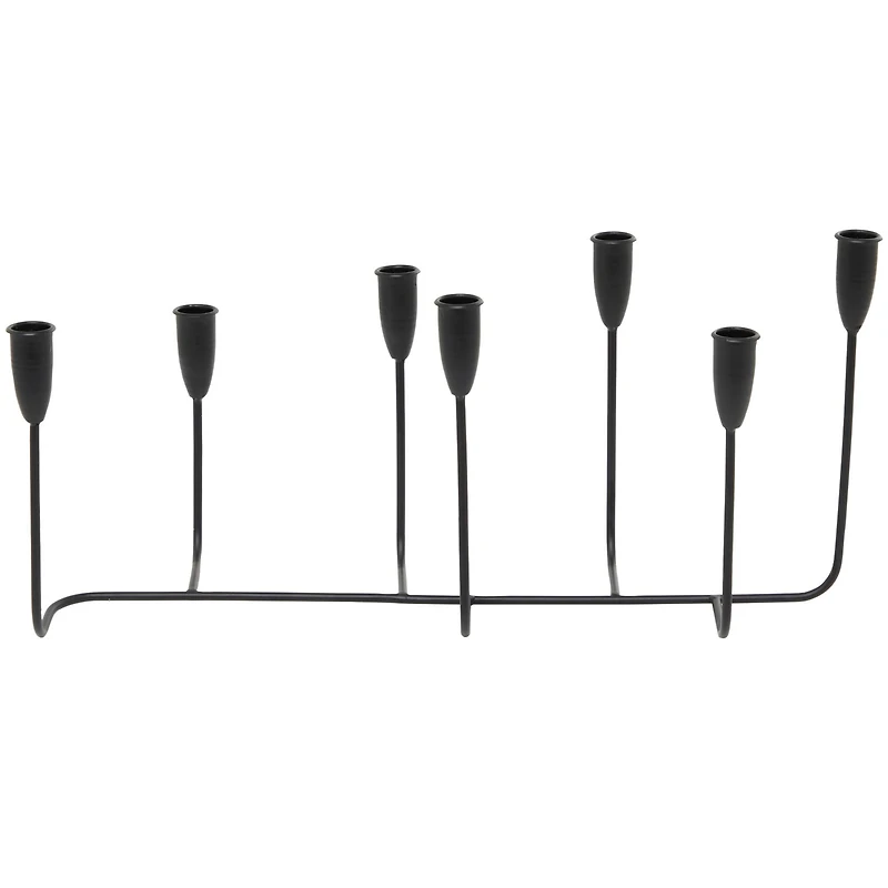 CosmoLiving by Cosmopolitan Black Metal Tapered Candelabra