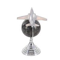 12" Silver Aluminum Glam Globe