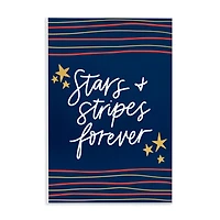 Stupell Industries Stars Stripes Forever Americana Independence Day Wall Plaque Art