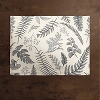 Gray Botanical Cotton Twill Placemat