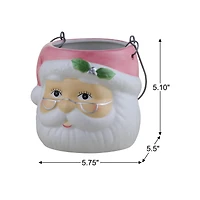 5" Santa Claus Nostalgic Ceramic Container