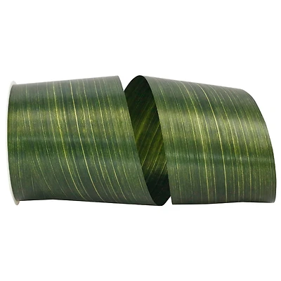 JAM Paper 4'' x 55yd. Plastic Aspid Leaf Ribbon