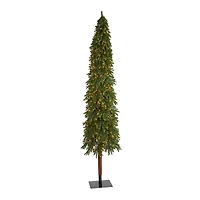 9ft. Pre-Lit Grand Alpine Artificial Christmas Tree, Clear Lights