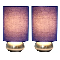 Simple Designs™ 2-Pack Mini Touch Lamps with Shades