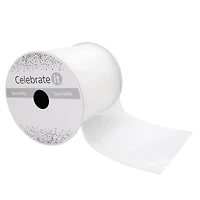 4" x 10yd. Sheer Wired Ribbon by Celebrate It® Specialty