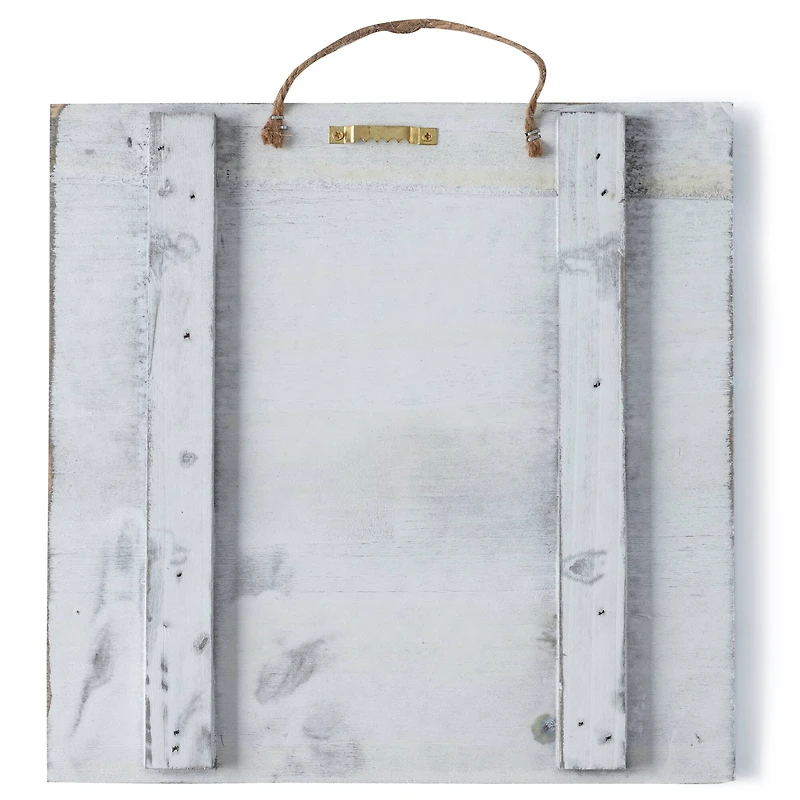 10" x 10" Whitewashed Wood Square Plaques by Make Market®, 2ct.