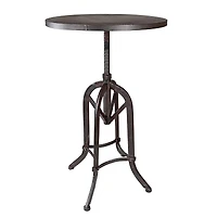Design Toscano 25.5" Industrial Revolution Adjustable Height Side Table