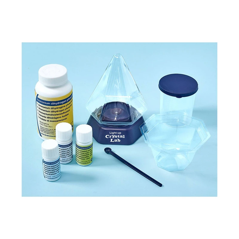 Brainstorm Toys Light Up Crystals Lab Grow Your Own Crystal Activity Kit