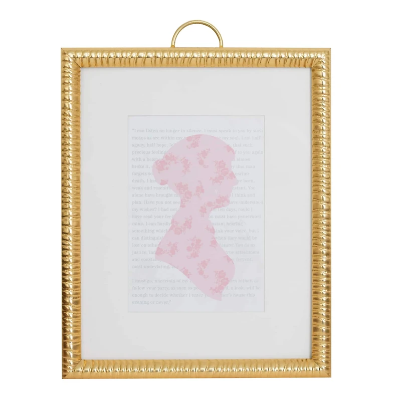 Just Jane 5" x 7" Gold Gadroon Frame with Mat by Studio Décor®