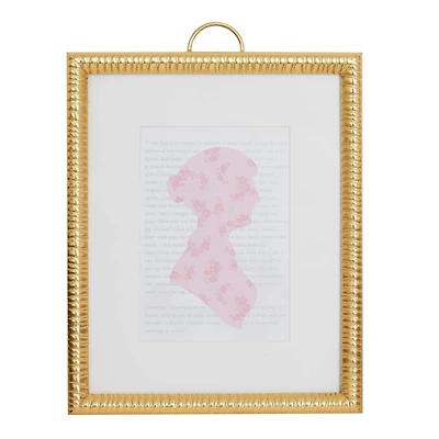Just Jane 5" x 7" Gold Gadroon Frame with Mat by Studio Décor®