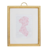 Just Jane 5" x 7" Gold Gadroon Frame with Mat by Studio Décor®