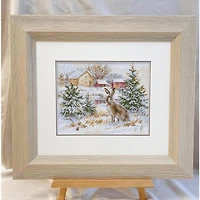 Alisa Winter Day Brown Hare Cross Stitch Kit