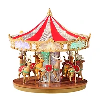 Mr. Christmas 12" Animated Crystal Very Merry Carousel