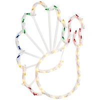 18" Lighted Turkey Thanksgiving Window Silhouette Decoration