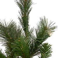 6.5ft. Pre-Lit Beaver Pine Artificial Christmas Wall Tree, Clear Lights