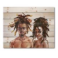 Designart - Portrait of Afro American Couple