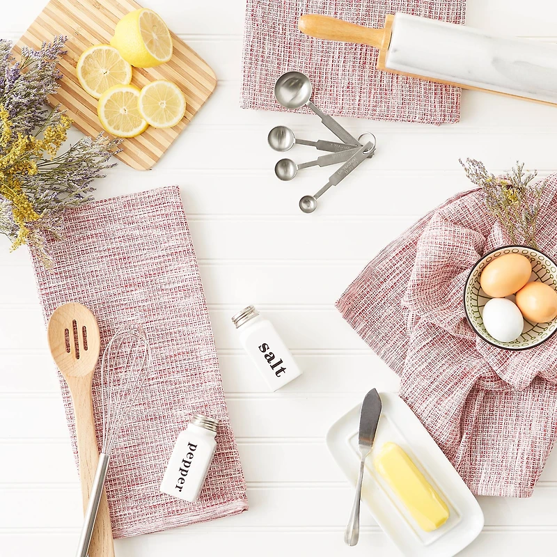 DII® Tonal Recycled Cotton Waffle Dish Towels