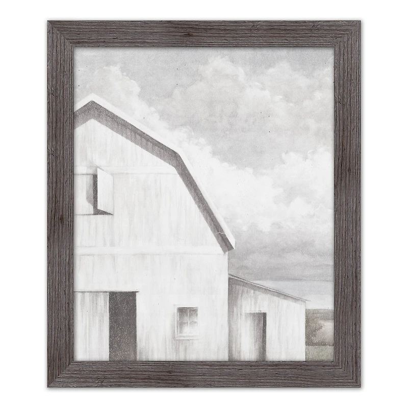 Neutral Barn Framed Print Wall Hanging