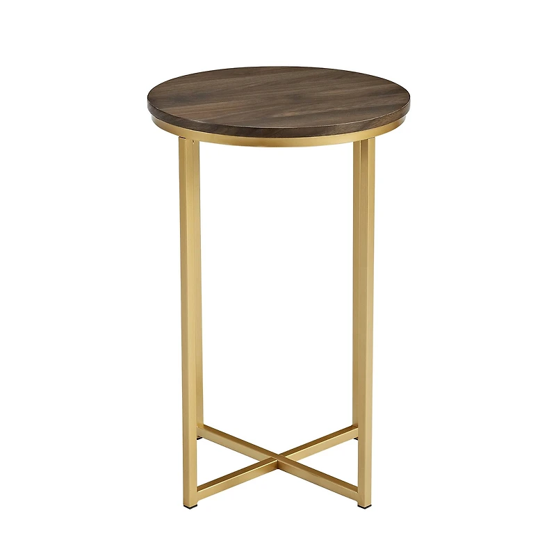 Walker Edison 16" Glam Round Side Table