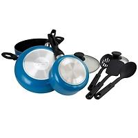 Gibson Home® Palmer 8-Piece Turquoise Cookware Set