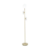 Gold Iron Modern Floor Lamp, 67" x 10" x 10"