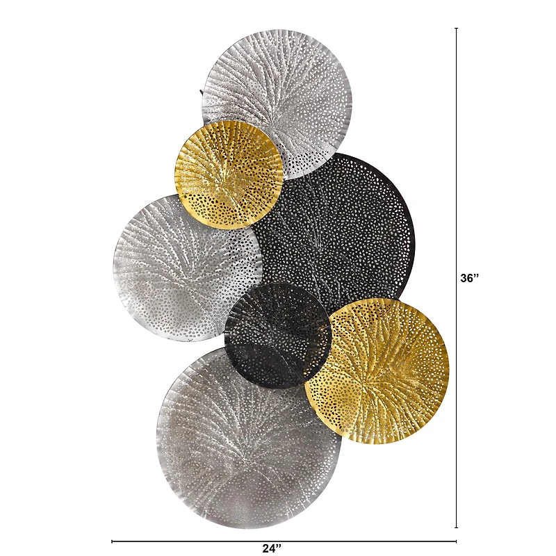 3ft. x 2ft. Layered Metal Wall Art Decor