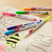 12 Packs: 6 ct. (72 total) Tulip® Fabric Markers® Fine Writers, Neon