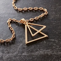 Gold Layered Triangles Pendant by Bead Landing™