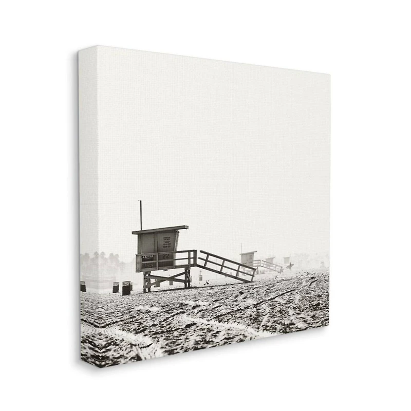 Stupell Industries Lifeguard Stands on Beach Canvas Wall Art