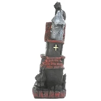 7" Black Cats Haunted House with LED Light