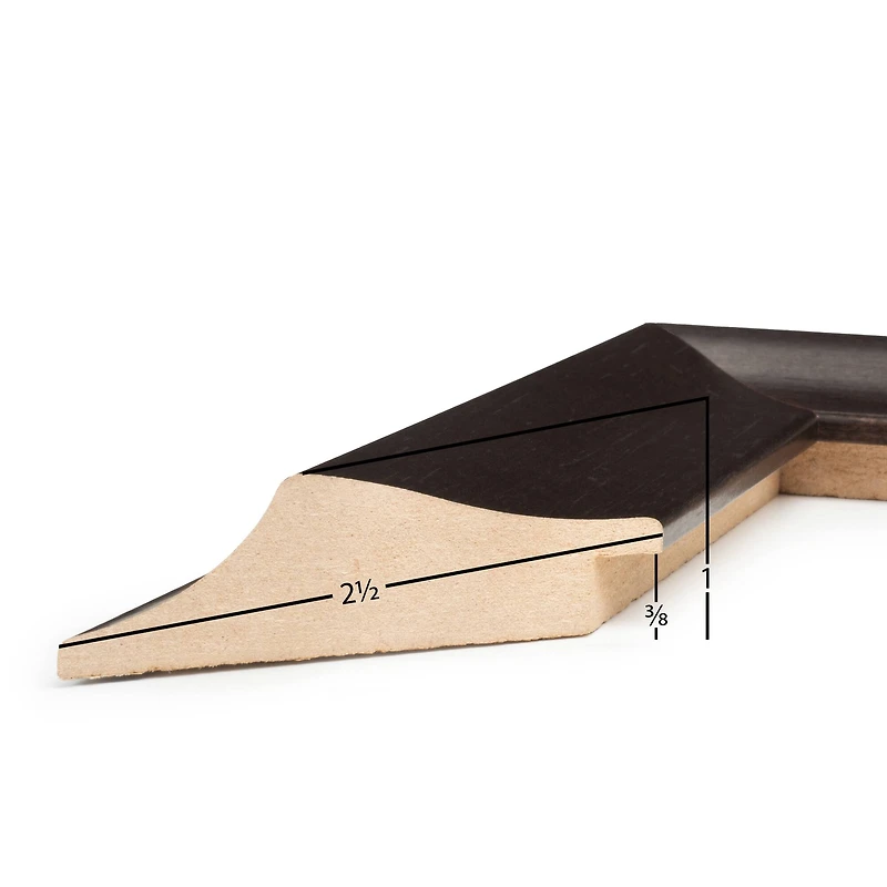 Frame USA Verona Wide Espresso Single Image Picture Frame with Mat