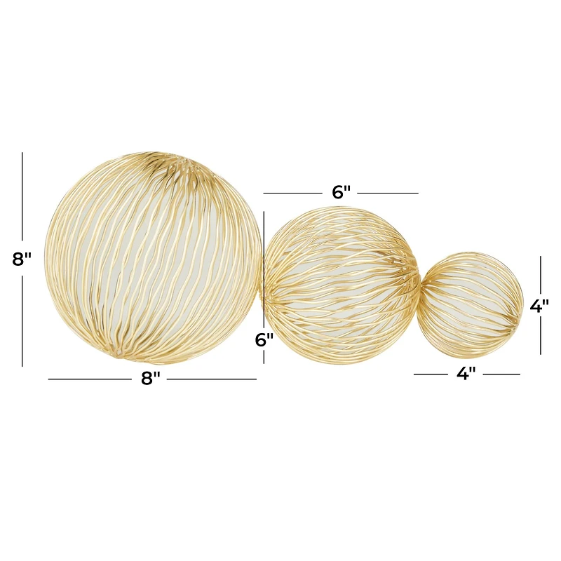 Gold Iron Glam Abstract Sculpture