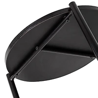 6 Pack: Honey Can Do 18" Black Round Side Table with T-Pattern Base