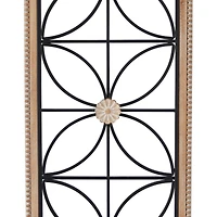 Black Metal Farmhouse Wall Decor, 15" x 1" x 50"