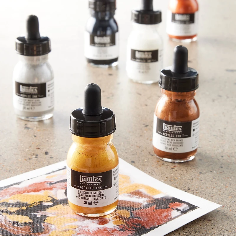 6 Packs: 6 ct. (36 total) Liquitex® Professional Acrylic™ Ink Set, Iridescents