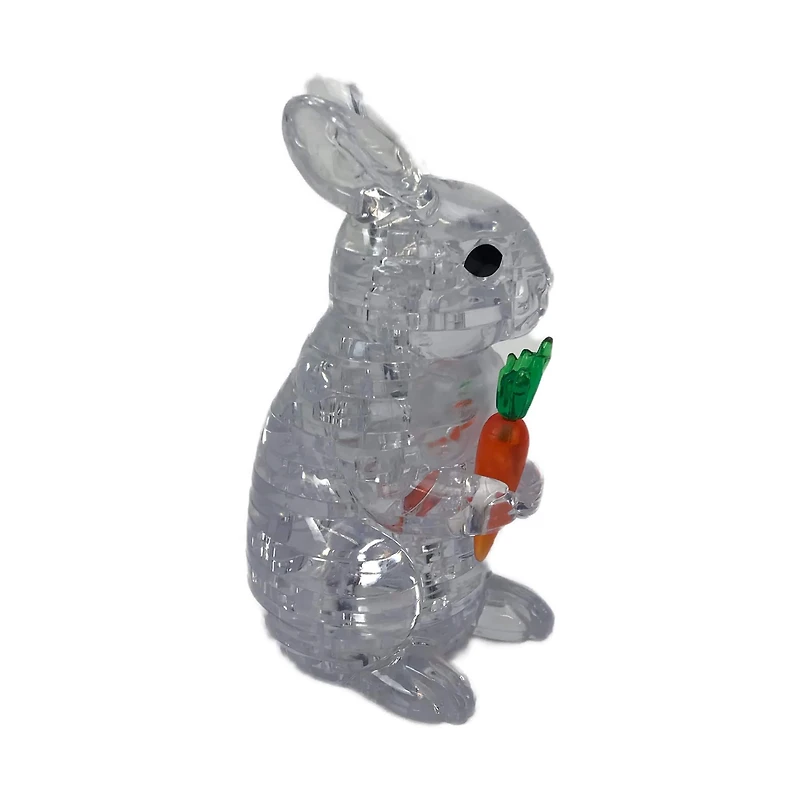 3D Crystal Puzzle - Rabbit (White): 43 Pcs