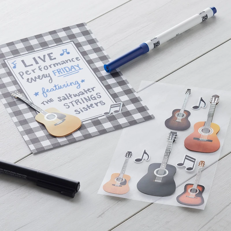 Acoustic Guitar Stickers by Recollections™