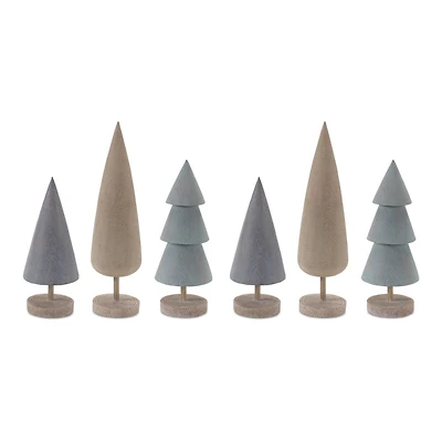 Modern Tabletop Pine Tree Set