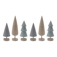 Modern Tabletop Pine Tree Set