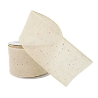 2.5" x 25ft. Muslin Wired Ribbon by Celebrate It™ Décor