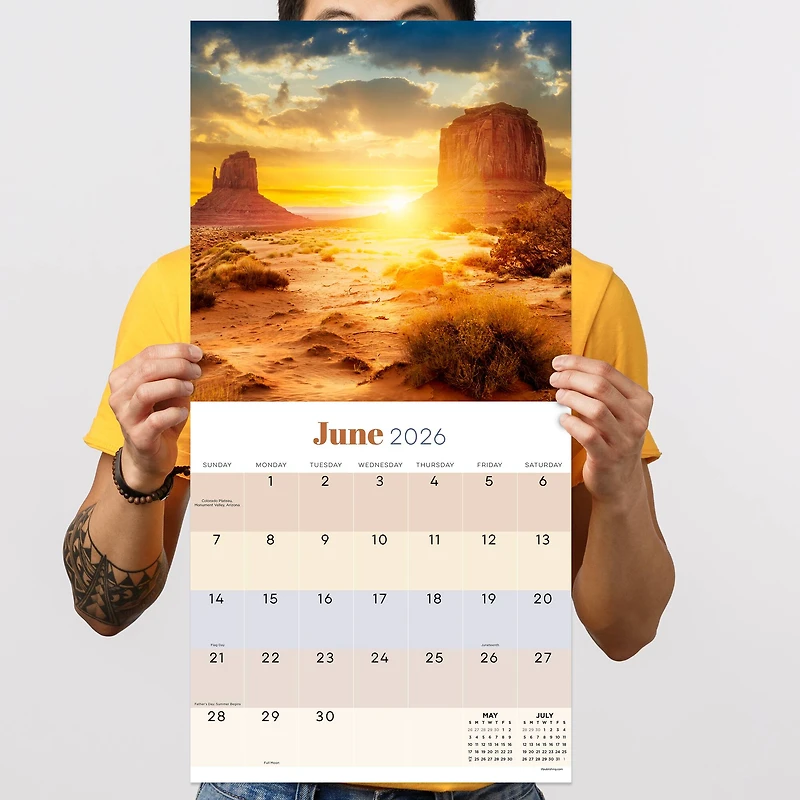 2026 Sunsets Wall Calendar