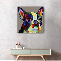 Boston Terrier Canvas Giclee