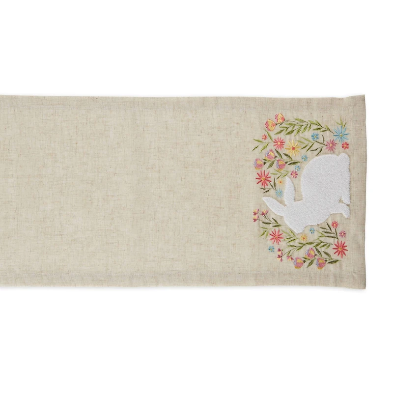 DII® 70" Spring Meadow Embroidered Table Runner