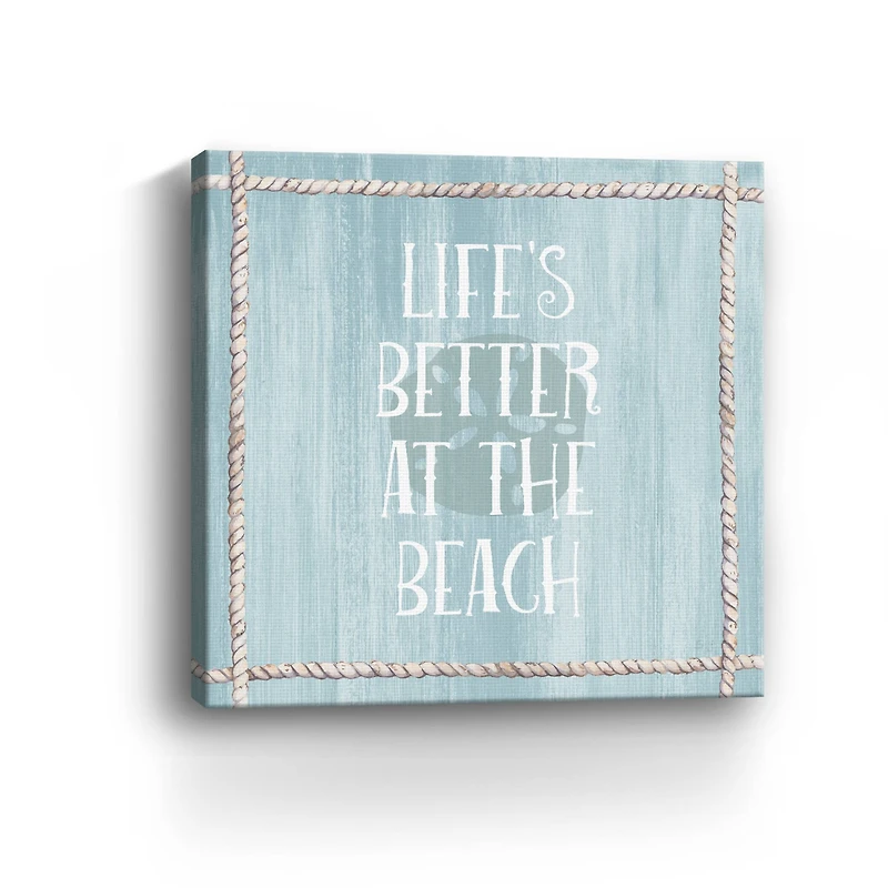 At the Beach Canvas Giclee